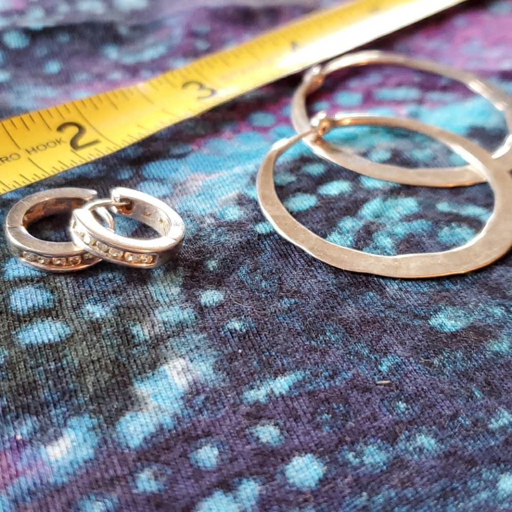 Silver earrings